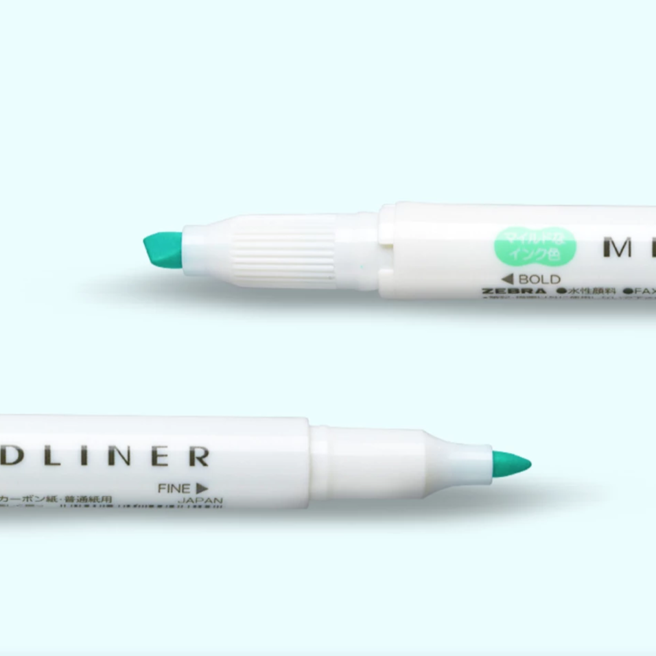Zebra Mildliner Double-Sided Pastel Highlighters - Single Pen (35 Colo –  Moku Bungu Stationery