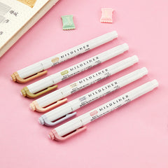 Zebra Mildliner Double Sided Highlighters - Mild Natural
