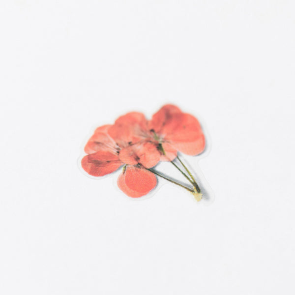 Appree Pressed Flower Stickers - Geranium