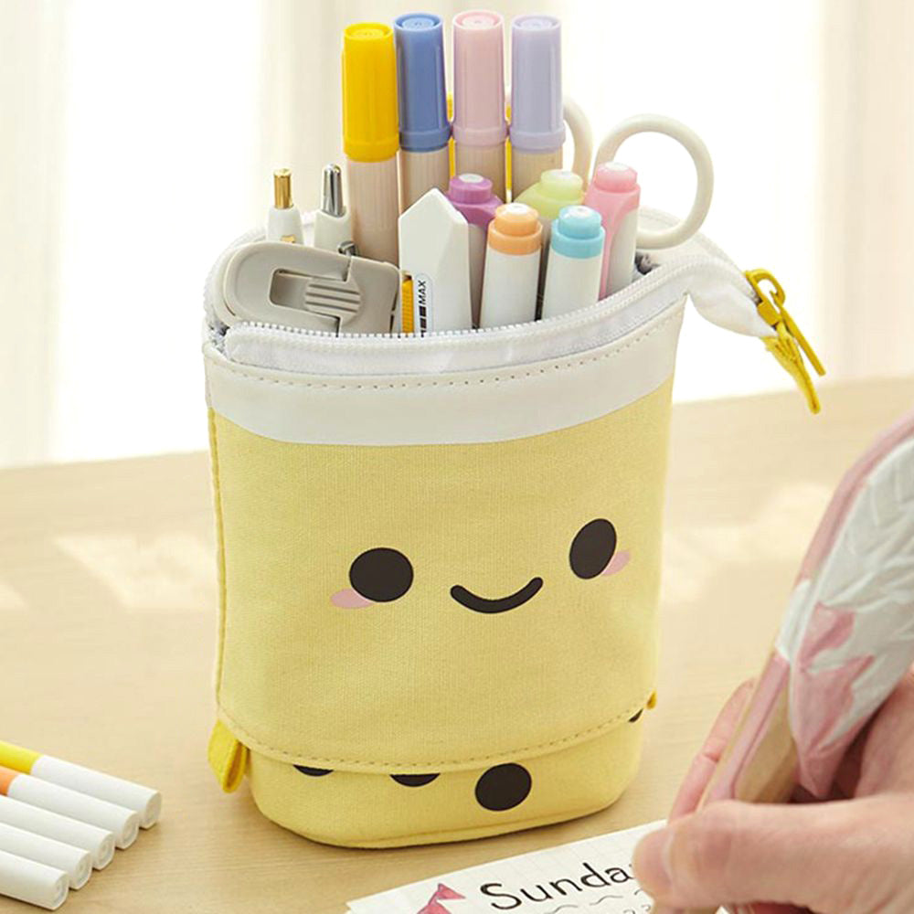 🧋DIY Cute Boba Tea Pencil Case _ How to make a cute pencil case 